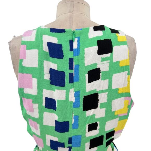 Anthropologie‎ Corey Lynn Calter Midi Dress Abstract Cut Out Green Size Small - Picture 10 of 14